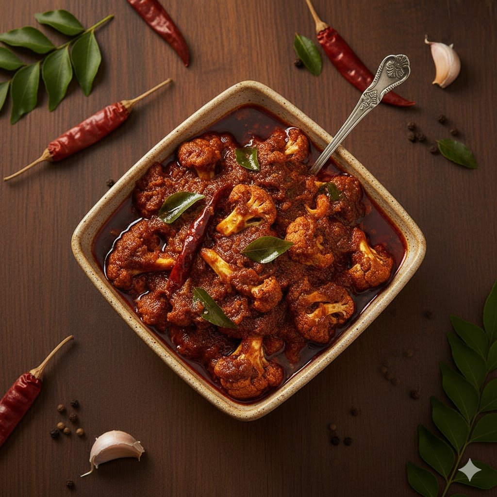 Cauliflower pickle jar